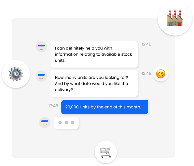 Automate and scale operations with chatbot for manufacturing